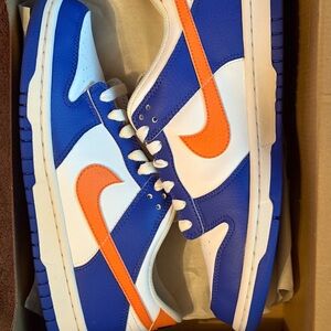 Nike Vibrant Blue and Orange Sneakers